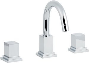 Hudson Reed Astbury 3 tap hole basin mixer with swivel spout + pop up waste