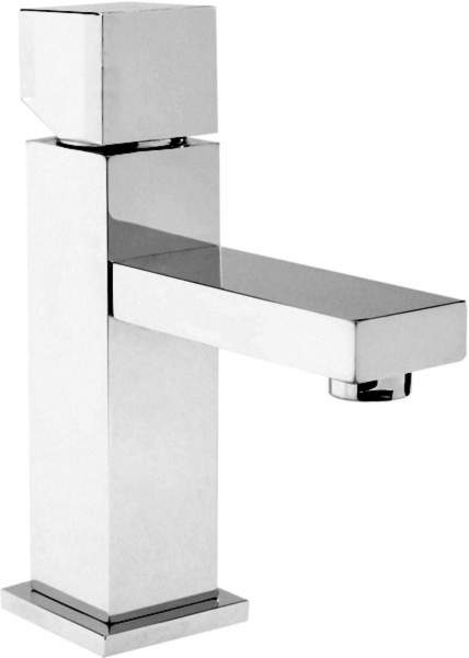 Hudson Reed Kubix Basin Mixer Tap With Push Button Waste (Chrome).