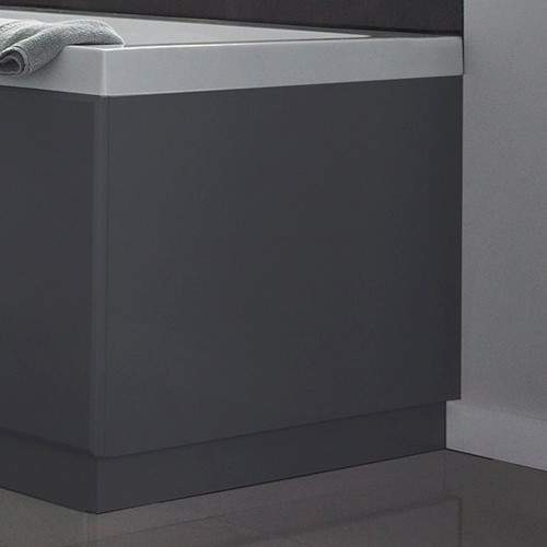 Hudson Reed Bath Panels 800mm End Bath Panel (Memoir Grey, MDF).