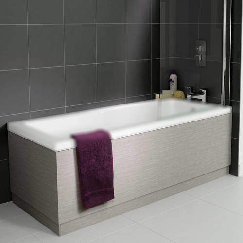 Hudson Reed Memoir Side & End Bath Panel Pack (Blonde Oak, 1700x700mm).