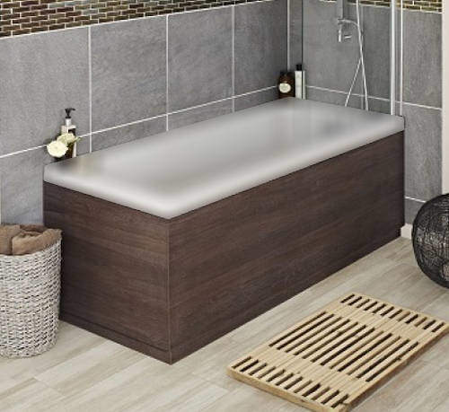 Hudson Reed Horizon Side & End Bath Panel Pack (Mid Oak, 1700x750mm).