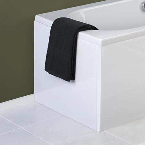 Crown Bath Panels Acrylic White End Bath Panel (800mm).