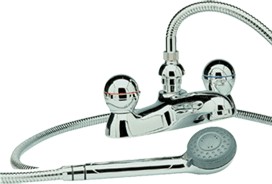 Jupiter 3/4" Bath shower mixer including kit (standard valves)