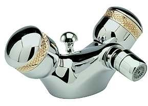 Ultra Contour Mono bidet mixer (chrome/gold, standard valves)