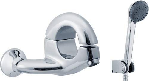 Ultra Hola Single lever wall mounted bath shower mixer