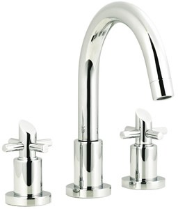 Ultra Scope 3 Tap hole deck mounted bath filler with small swivel spout.