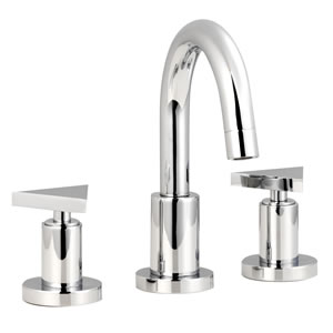 Ultra Isla 3 Tap hole basin mixer with small spout and pop up waste.