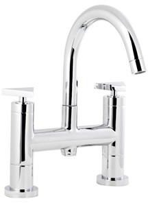 Ultra Isla Bath filler with small swivel spout.