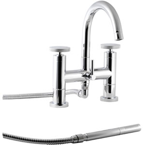 Ultra Reno Bath shower mixer small swivel spout and shower kit.