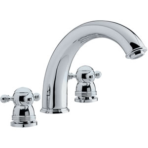 Monet Luxury 3 tap hole bath mixer tap.