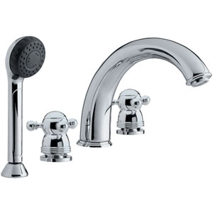 Monet Luxury 4 tap hole bath shower mixer tap.