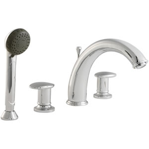 Ultra Ella Luxury 4 tap hole bath shower mixer tap.