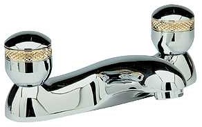 Ultra Contour 3/4" Bath filler (chrome/gold, ceramic valves)