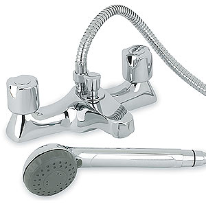 Ultra Exact Bath shower mixer tap with shower kit (ceramic valves).
