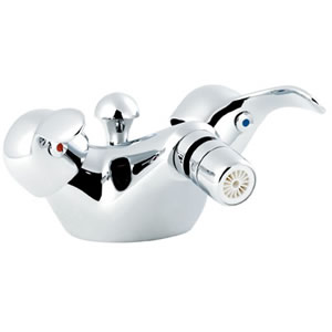 Ultra Colonade Mono bidet mixer tap with pop up waste.