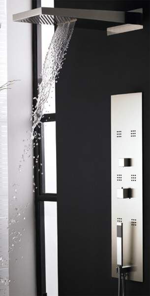 Hudson Reed Dream Shower Recessed Shower Panel With Waterfall Head.