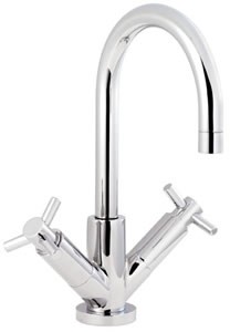 Ultra Aspect Mono basin mixer with swivel spout and pop up waste.