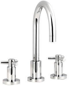 Ultra Aspect 3 Tap hole basin mixer with swivel spout and pop up waste.
