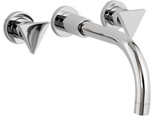 Ultra Isla 3 Tap hole wall mounted bath filler.