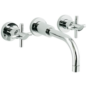 Ultra Scope 3 Tap hole wall mounted basin mixer.