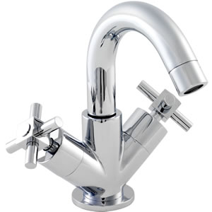 Ultra Titan Mono basin mixer with swivel spout and free pop up waste.