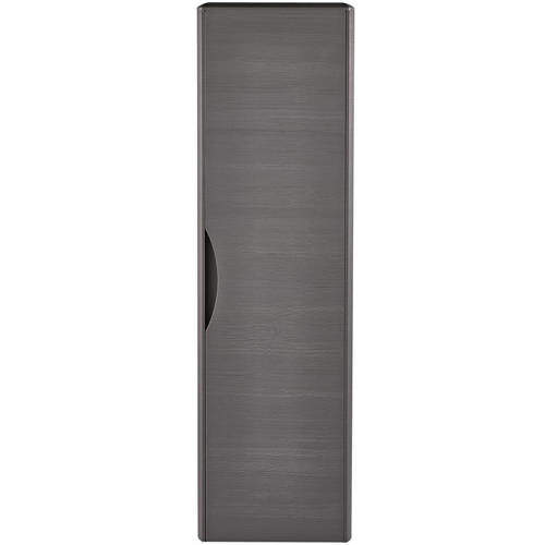 Premier Eclipse Wall Mounted Tall Storage Unit 350mm (Grey Woodgrain).