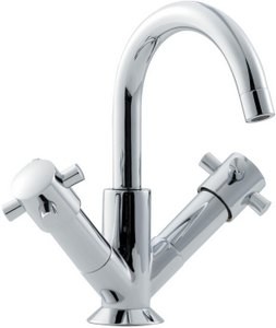 Hudson Reed Milan Mono basin mixer with swivel spout & waste