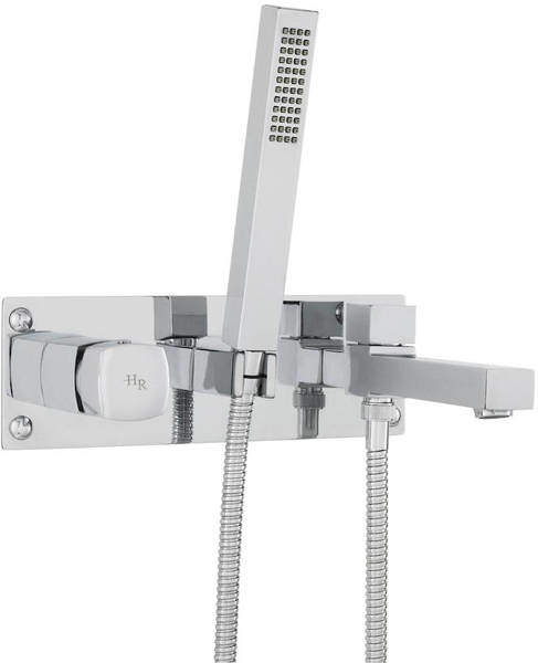 Hudson Reed Kia Wall Mounted Bath Shower Mixer Tap (Chrome).