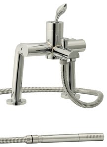 Ultra Flame Single lever deck mounted bath shower mixer.