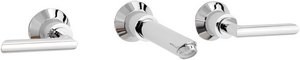 Hudson Reed Xeta 3 tap hole wall mounted bath mixer