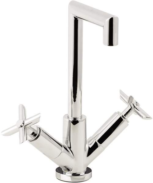 Hudson Reed P-zazz Cross Head Mono Basin Mixer & Free Pop Up Waste.