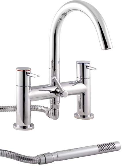 Ultra Pixi Lever Bath Shower Mixer With Swivel Spout & Shower Kit.