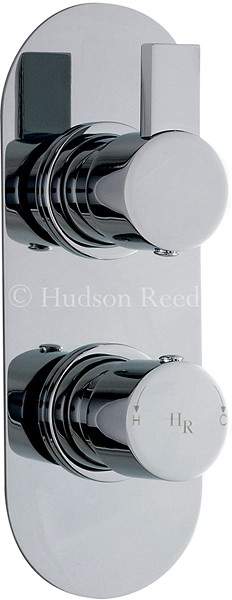 Hudson Reed Rapid Twin Concealed Thermostatic Shower Valve (Chrome).