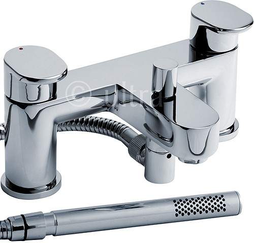 Ultra Ratio Bath Shower Mixer Tap With Shower Kit (Chrome).