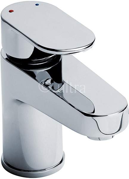 Ultra Ratio Basin Tap With Push Button Waste (Chrome).