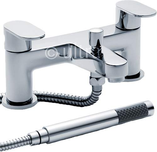 Ultra Ratio Bath Shower Mixer Tap With Shower Kit (Chrome).