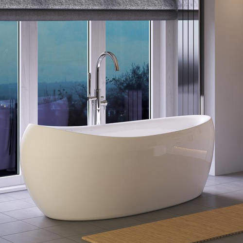 Hudson Reed Purity Freestanding Luxury Bath With Waste (1750x830mm).