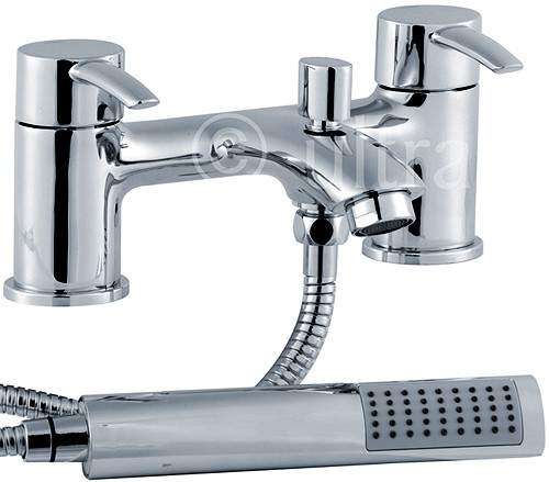 Ultra Series 170 Bath Shower Mixer Tap With Shower Kit (Chrome).