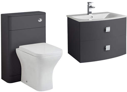 HR Sarenna Bathroom Furniture Pack 1 (Graphite).