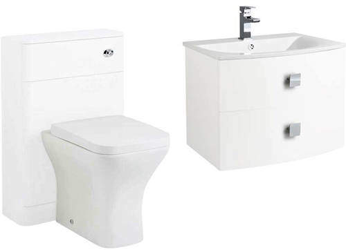 HR Sarenna Bathroom Furniture Pack 1 (White).