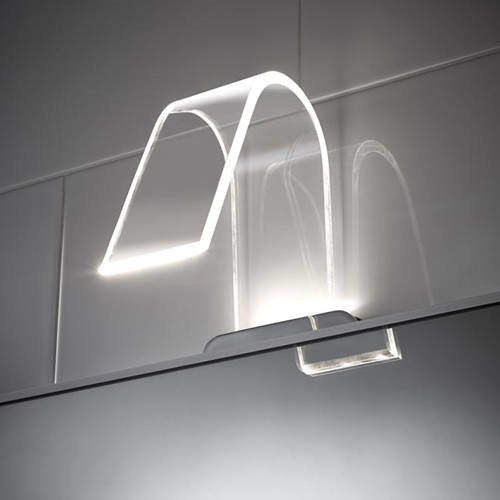 Hudson Reed Lighting Curved LED Over Mirror Light Only (Warm White).