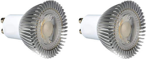 Hudson Reed LED Lamps 2 x GU10 5W Dimmable COB LED Lamps (Cool White).