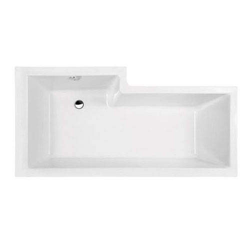 Hudson Reed Baths Amelia Square Shower Bath Only (Right Handed).