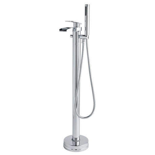 Hudson Reed Rhyme Waterfall Floor Standing Bath Shower Mixer Tap.