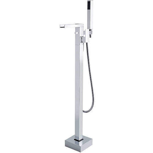 Hudson Reed Art Floor Standing BSM Tap With Lever Handle (Chrome).