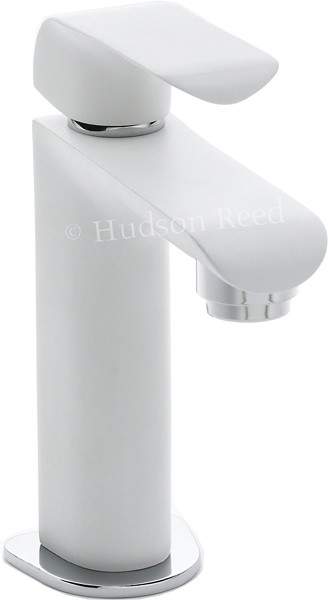 Hudson Reed Hero Basin Mixer Tap (White & Chrome).
