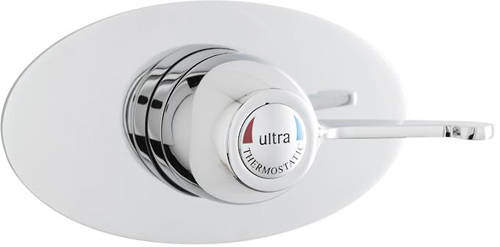 Thermostatic TMV3 Concealed Sequential Valve With Lever Handle.