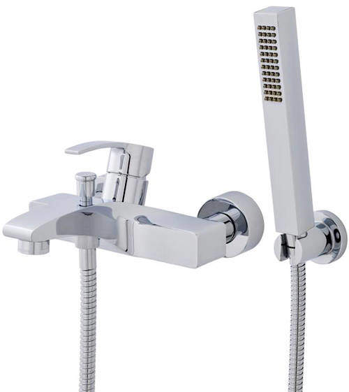 Hudson Reed Anson Wall Mounted Bath Shower Mixer Tap (Chrome).