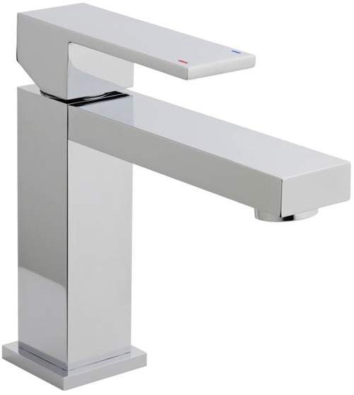 Ultra Otis Square Mono Basin Mixer Tap (Chrome).