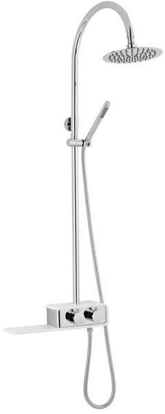 Hudson Reed Showers Thermostatic Shower Valve With Rigid Riser & Shelf.